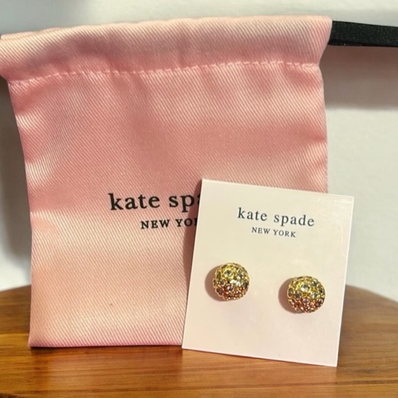 kate spade Jewelry - Kate Spade On The Dot Sphere Stud Earrings with Dust Bag NWT